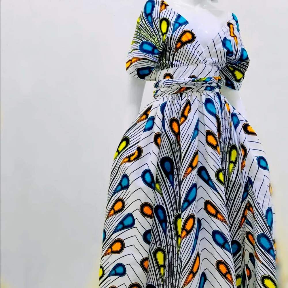 Ankara Infinity Dress
